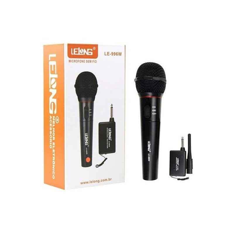 Microfone Sem Fio Profissional Completo Lelong Le 996w