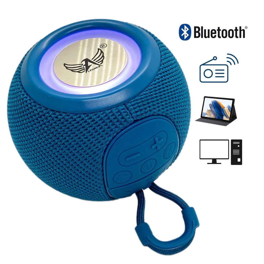 Caixa De Som Bluetooth com leds RGB ALTOMEX HF-Q8